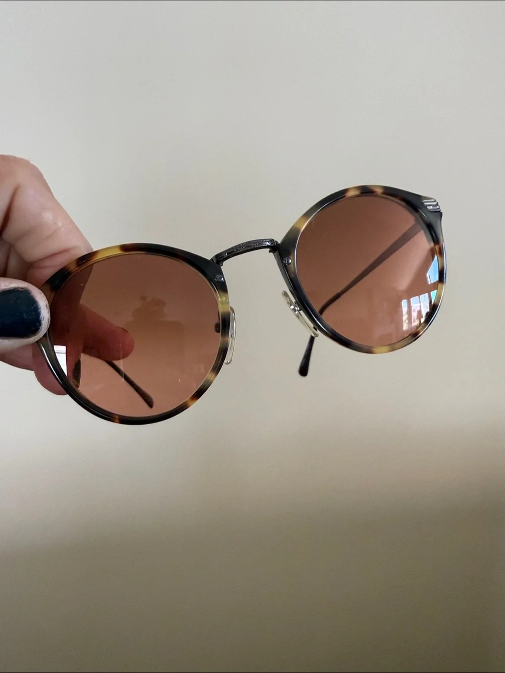 Vintage Serengeti Drivers 5389F Tortoise Round Corning Optics Sunglasses